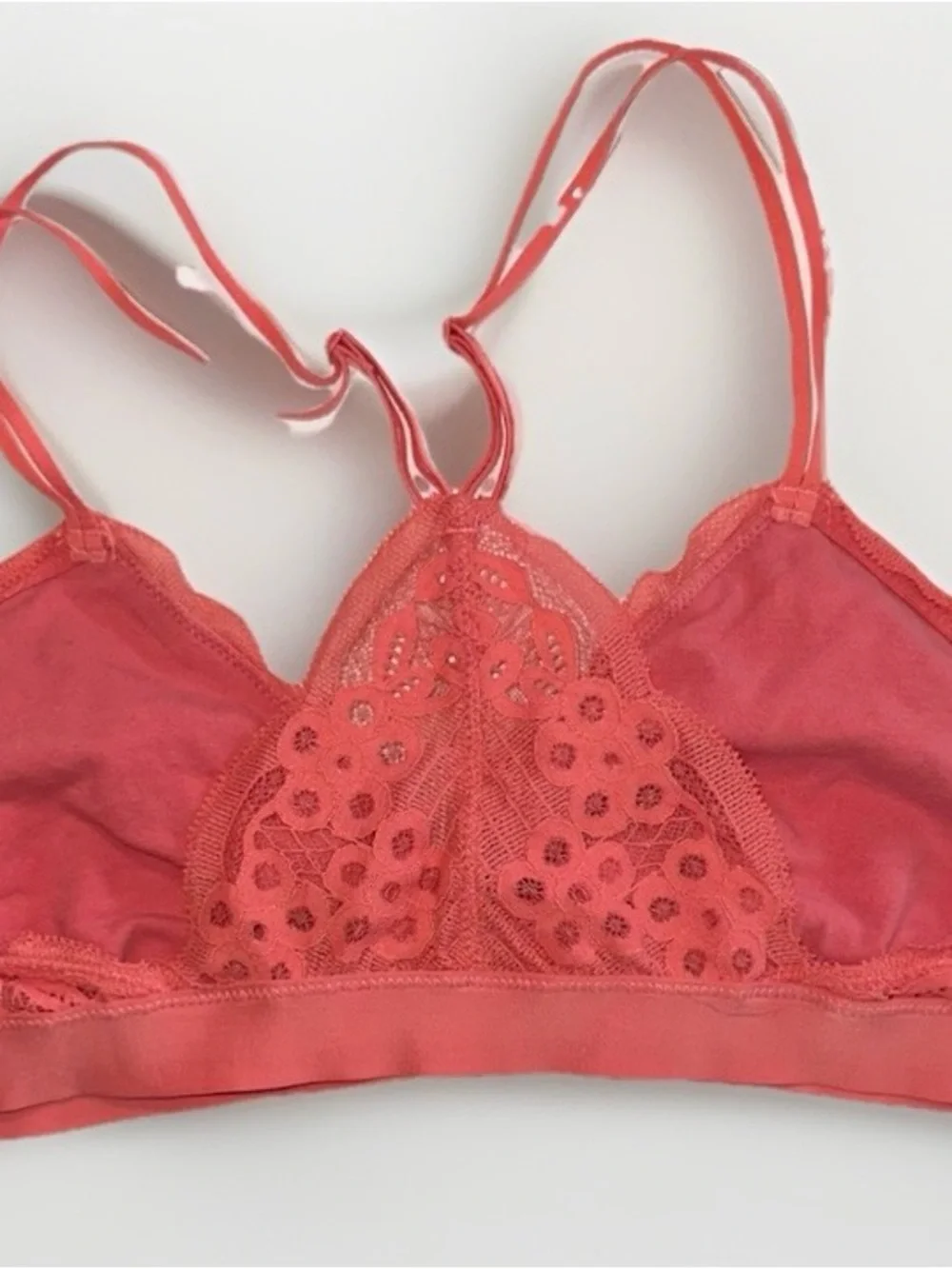 aerie Lace Bralette in Coral - Picture 5 of 7